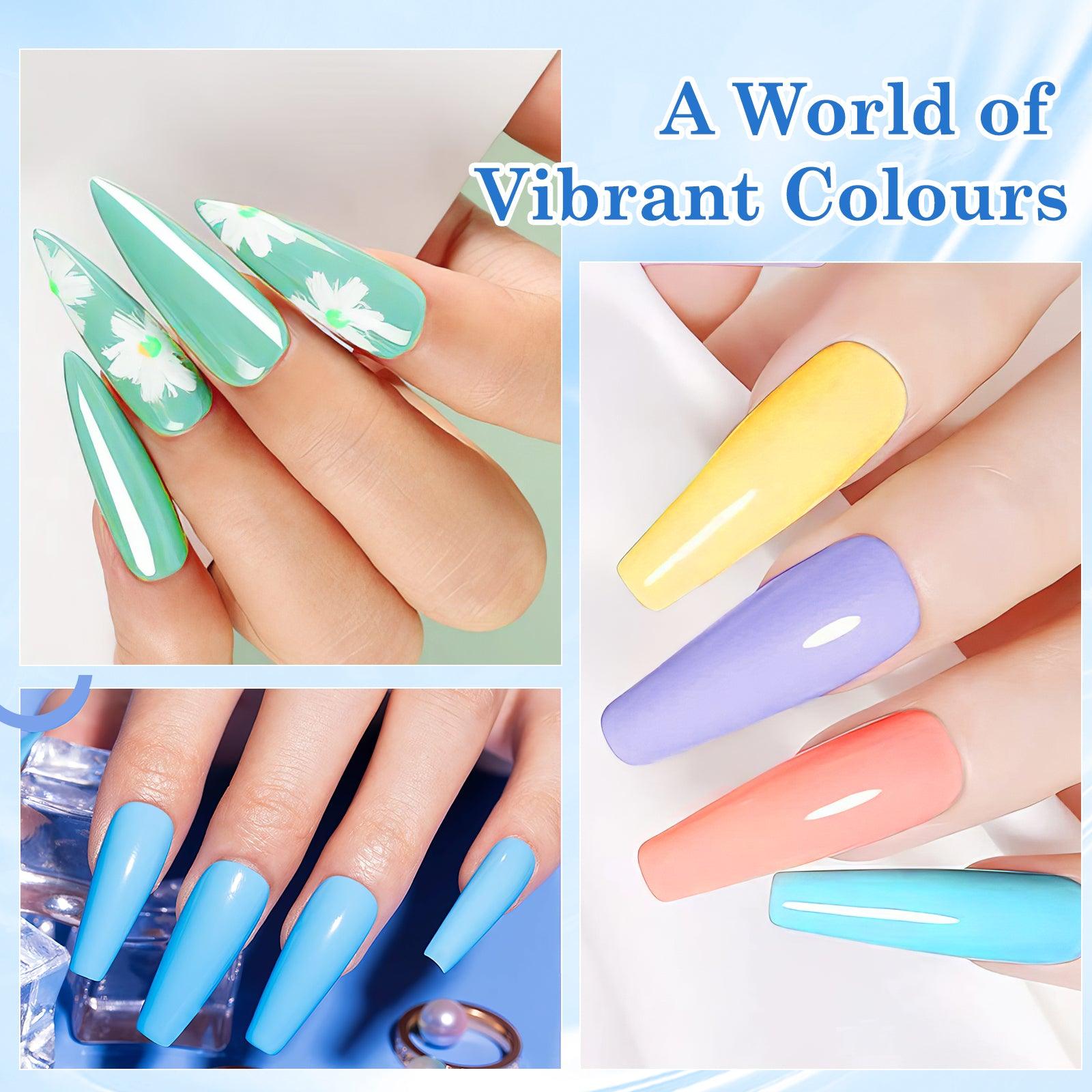Rainbow-6 color nail polish - LKEnail