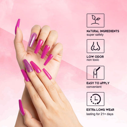 Citrus Sunset Serenade-6 color nail polish S5 nail gel kit - LKE nail
