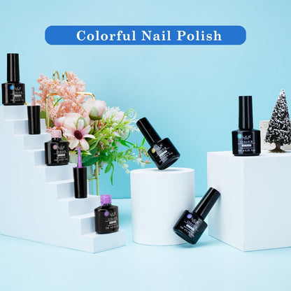 Rainbow-6 color nail polish - LKEnail