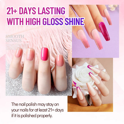 Citrus Sunset Serenade-6 color nail polish S5 nail gel kit - LKE nail