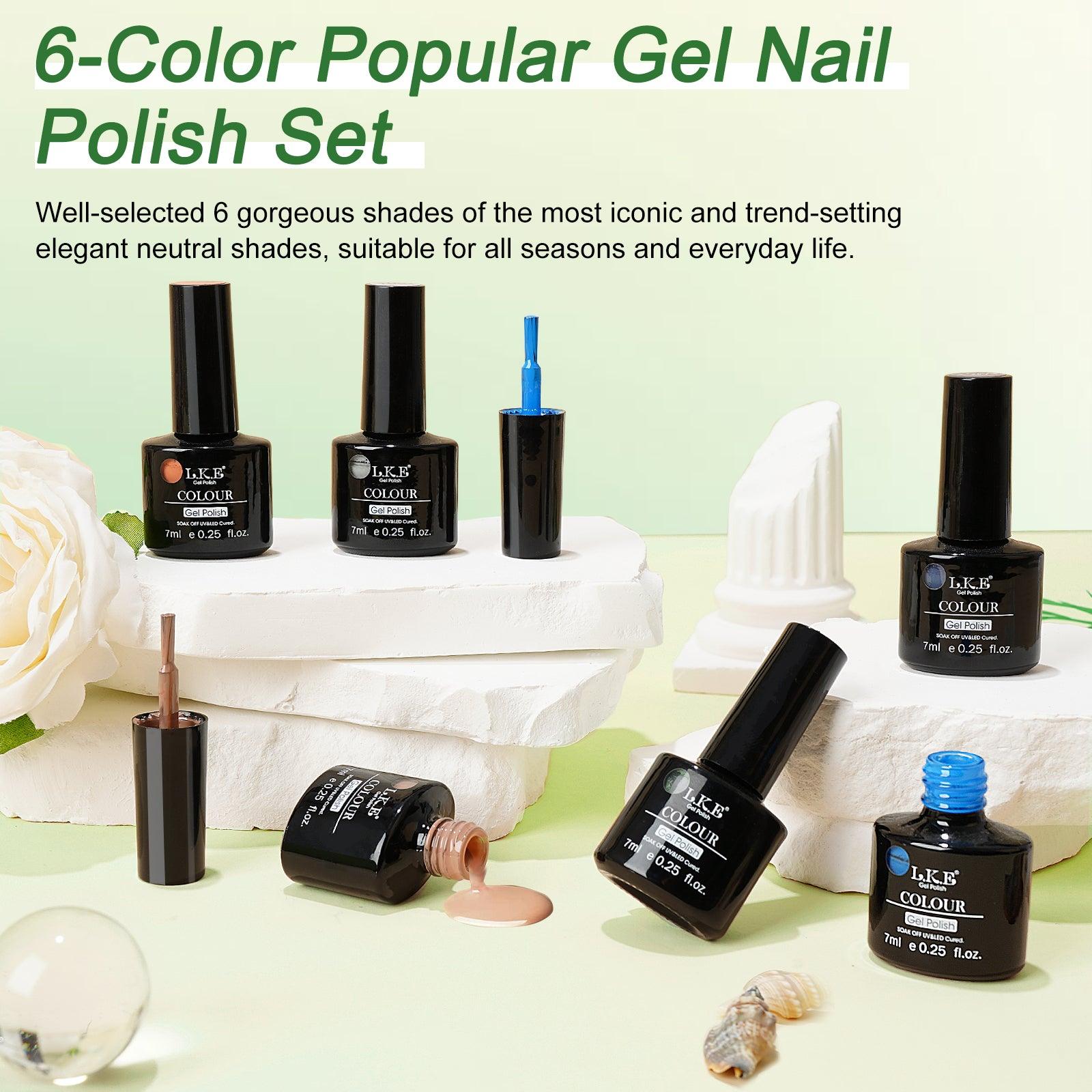 North Carolina Blue-6 color nail polish - LKEnail
