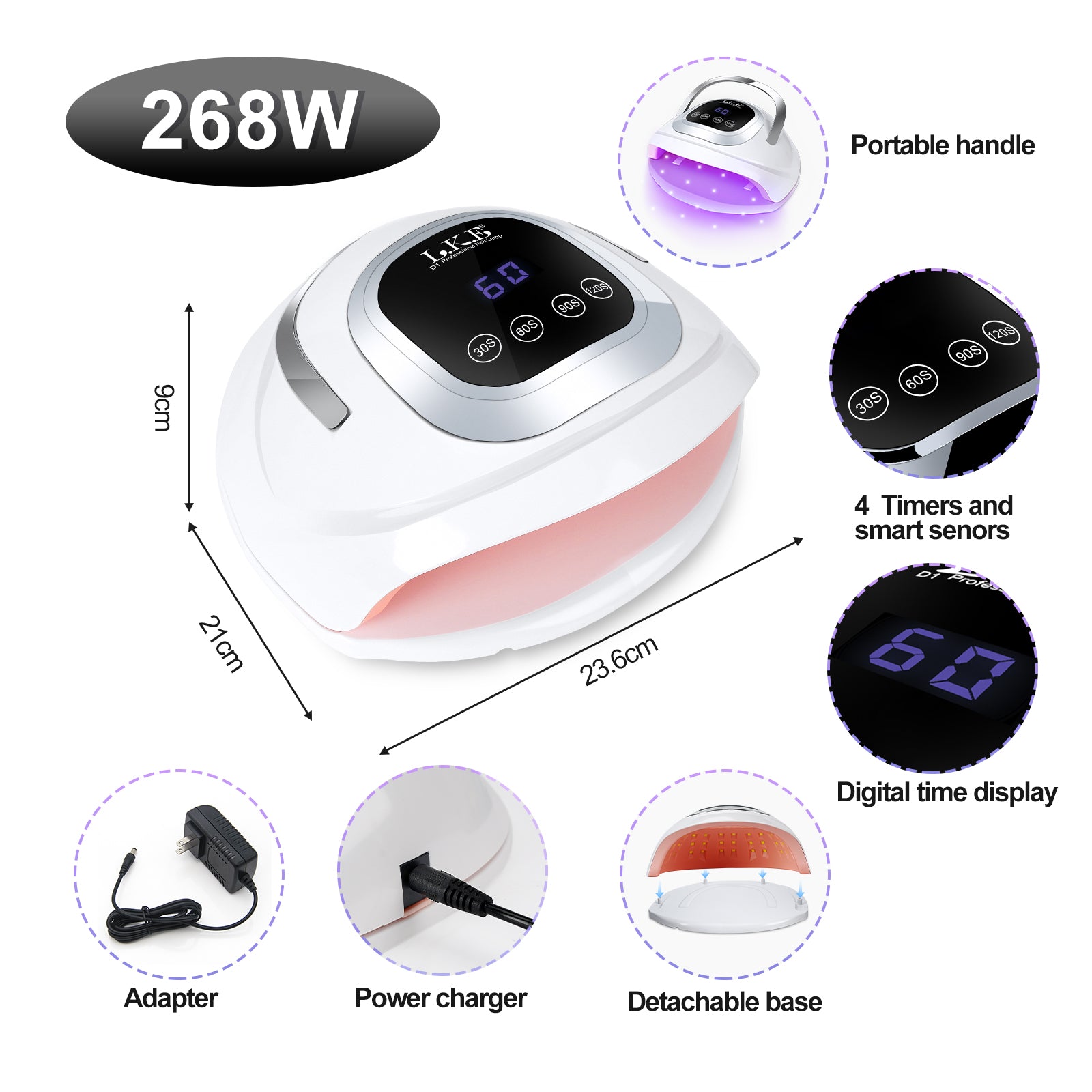 Fast Drying UV LED Nail Lamp |D1