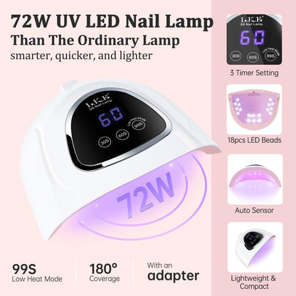 Portable UV LED Nail Drying Lamp#S8 - LKEnail