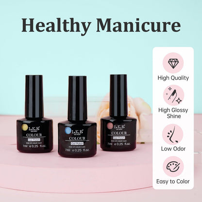Rainbow-6 color nail polish S5 nail gel kit - LKE nail