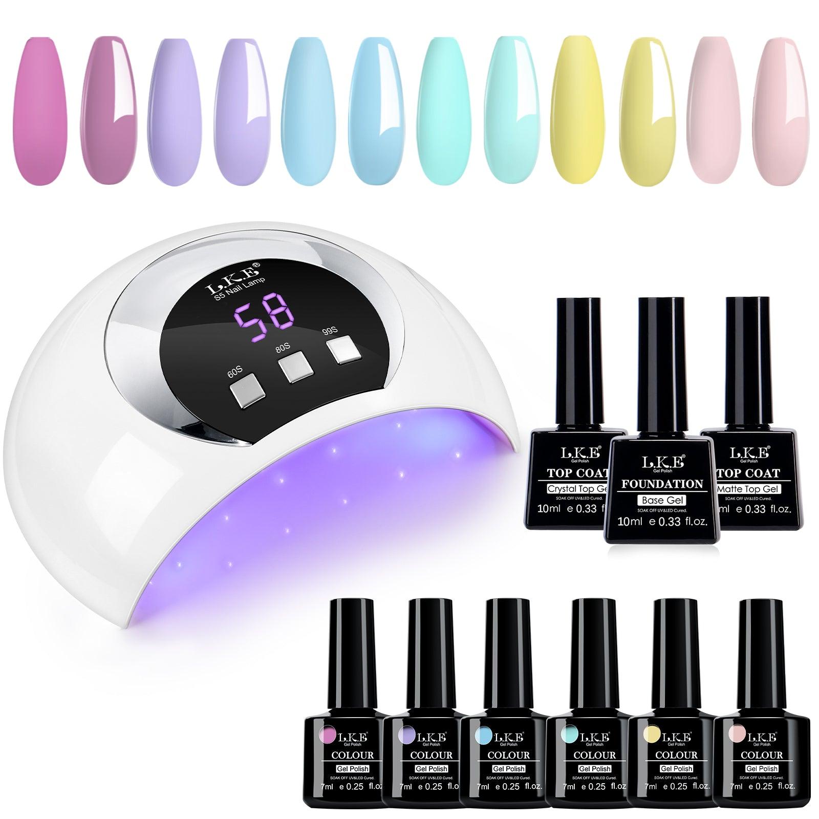 Rainbow-6 Color  S5 Nail Gel Kit