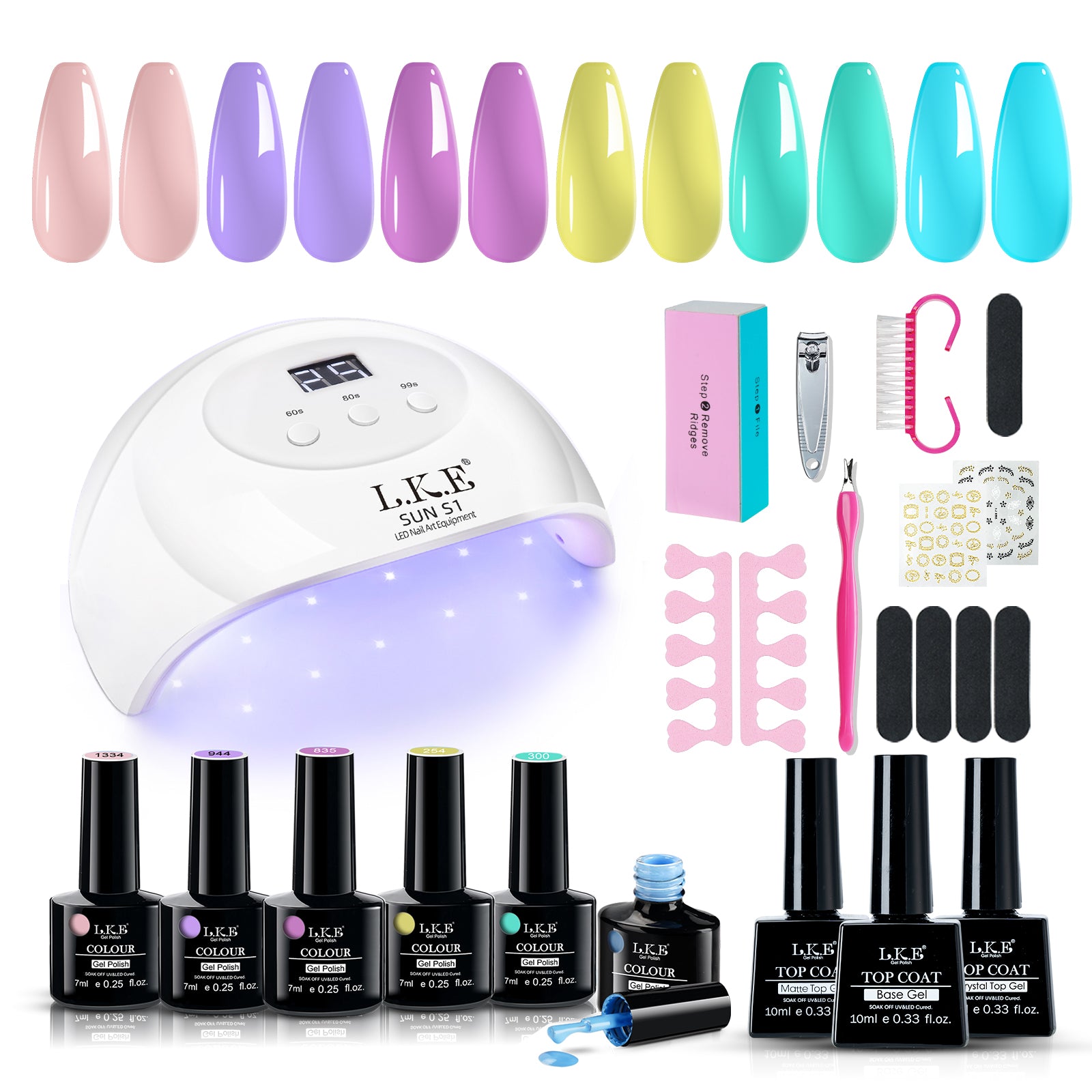 Rainbow-6 color gel kit