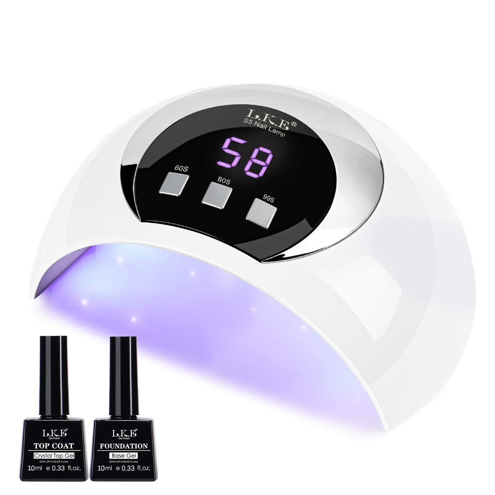 TOP Coat & Base Gel and USB UV Nail Lamp