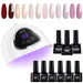 Amber Scarlet - 6 Color S8 Nail Gel Kit - LKEnail