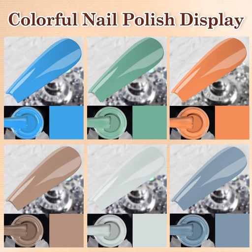 Aurora North Carolina Blue - 6 Color Nail Gel Kit - LKEnail