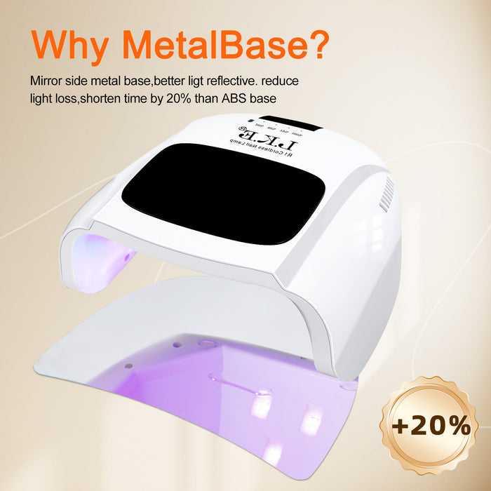 Cordless UV Nail Lamp R1 – Rechargeable Nail Dryer with Auto Sensor & LCD Timer for Gel Nail Polishes - LKEnail