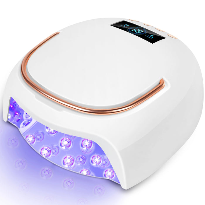 Cordless UV Nail Lamp R2 – Rechargeable LED Nail Dryer with Auto Sensor & 4 Timer Settings for Quick Gel Curing - LKEnail