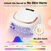 Cordless UV Nail Lamp R2 – Rechargeable LED Nail Dryer with Auto Sensor & 4 Timer Settings for Quick Gel Curing - LKEnail