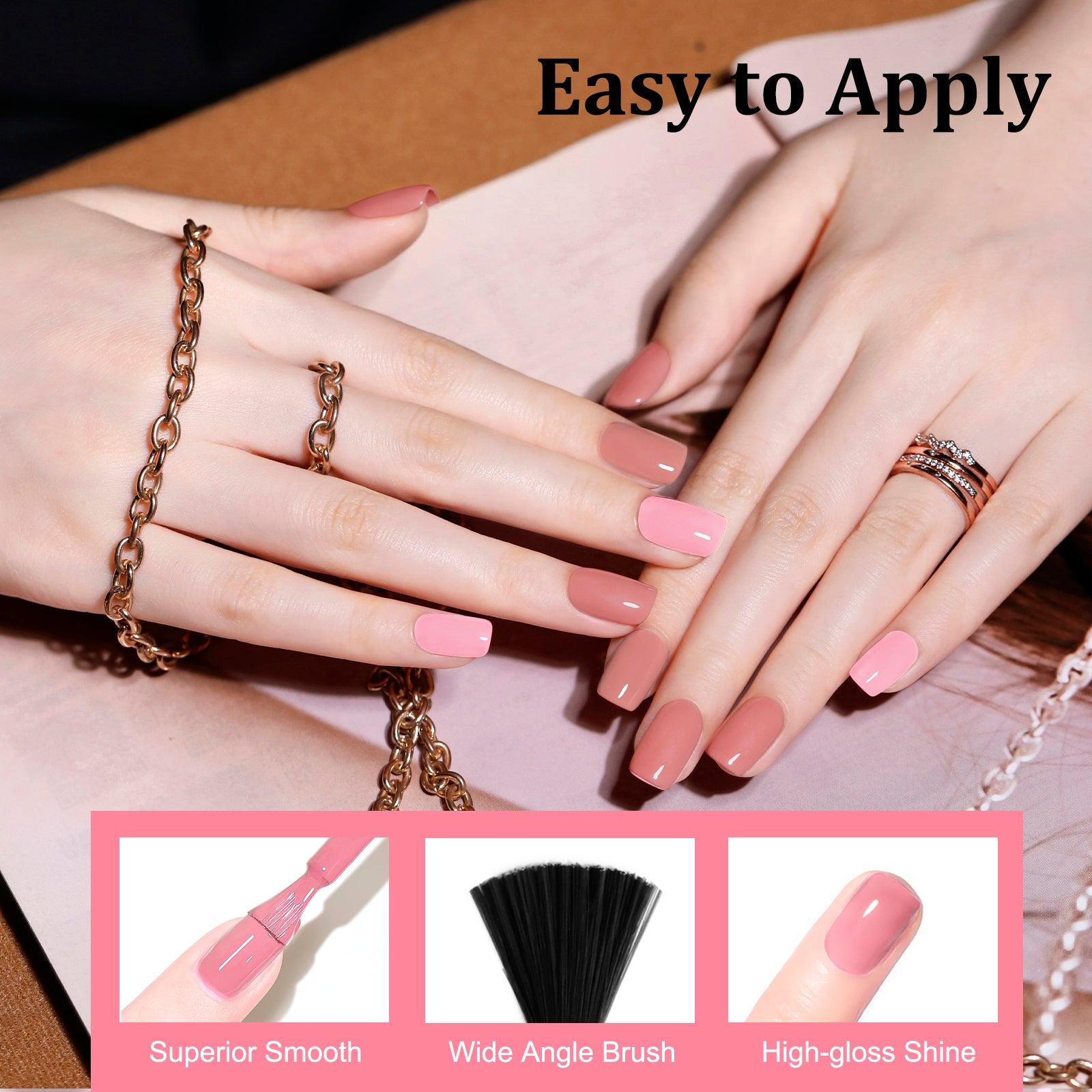 Cherry Blossom Frost-6 color nail polish S1 nail gel kit - LKE nail