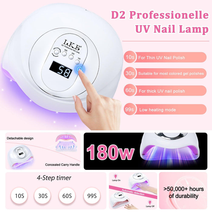 Fast Drying UV LED Nail Lamp |D2 - LKEnail