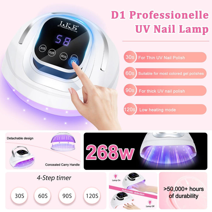 Fast Drying UV LED Nail Lamp l LKEnail D1 - LKEnail