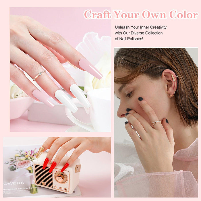 Gilded Rose Splendor - 6 color S8 nail gel kit - LKEnail