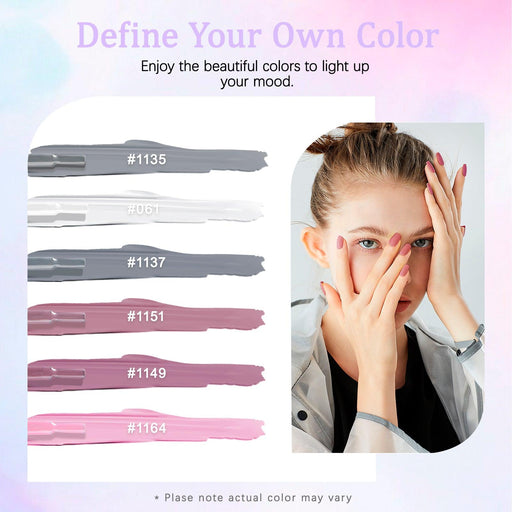 Indigo Petal - 6 Color S1 Nail Gel Kit - LKEnail