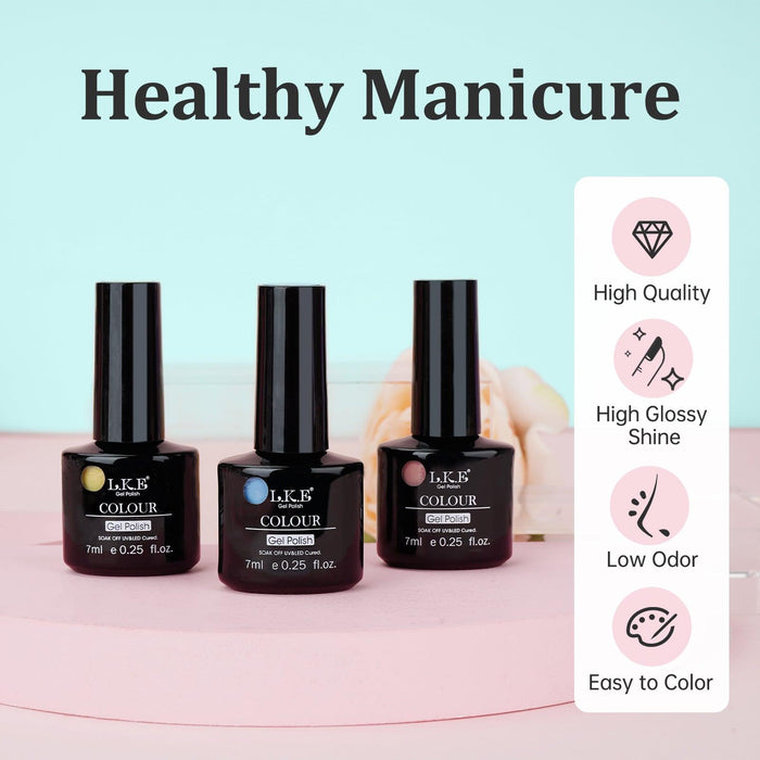 Rainbow - 6 Color S5 Nail Gel Kit - LKEnail