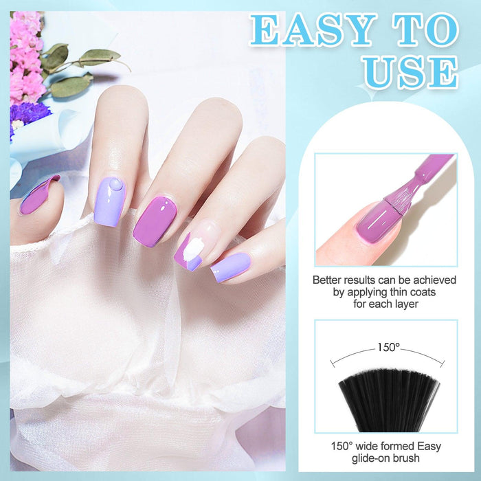 Rainbow - 6 color S8 nail gel kit - LKEnail