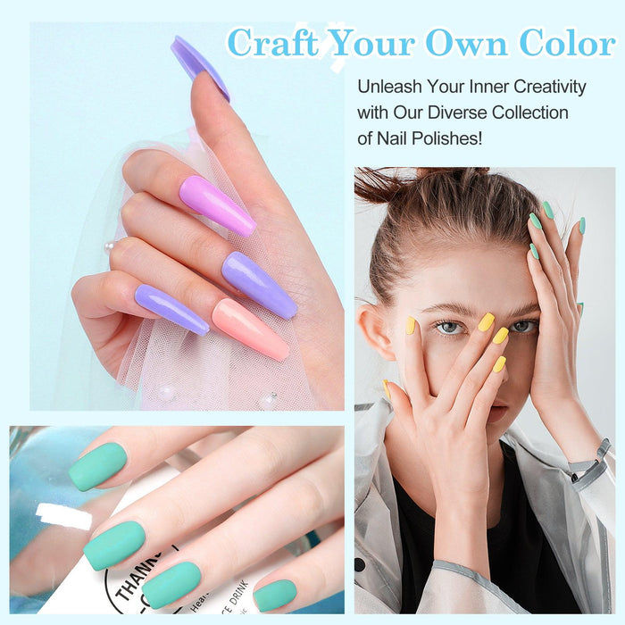 Rainbow - 6 color S8 nail gel kit - LKEnail