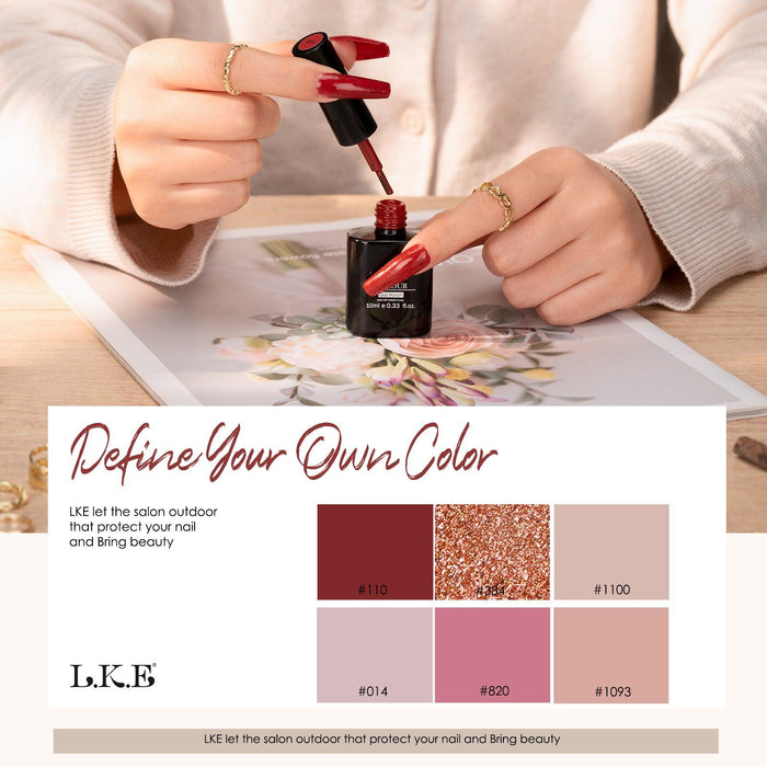 Scarlet Pomegranate 6+3 Gel Nail Polish Kit - LKEnail