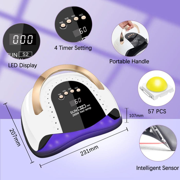 SUN S2 Pro UV LED Nail Lamp - LKEnail