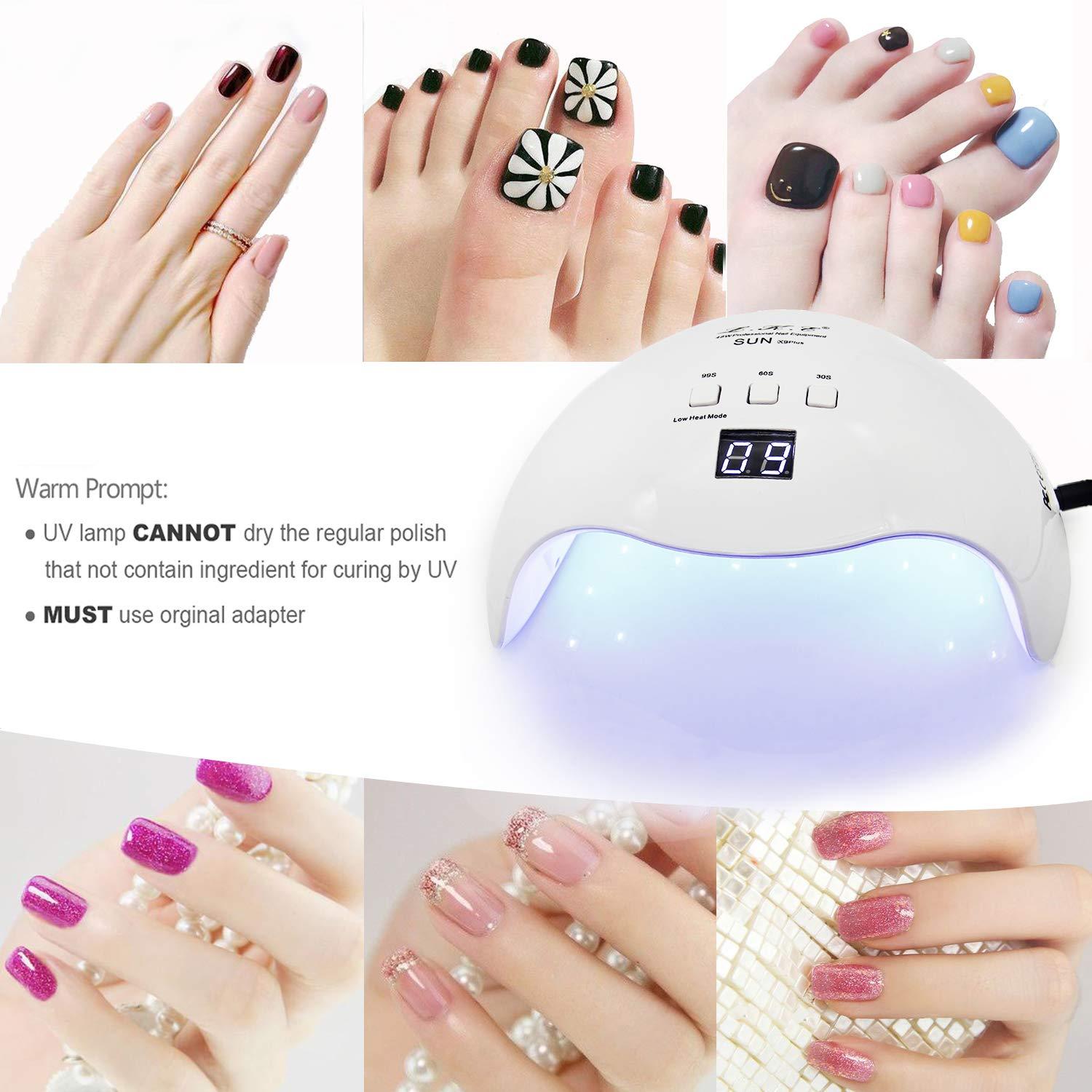 LKE Nail Dryer 40W Gel Nail Polish UV LED Light White - LKE nail